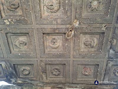 Section of the coffered ceiling inside the Sidyma tomb