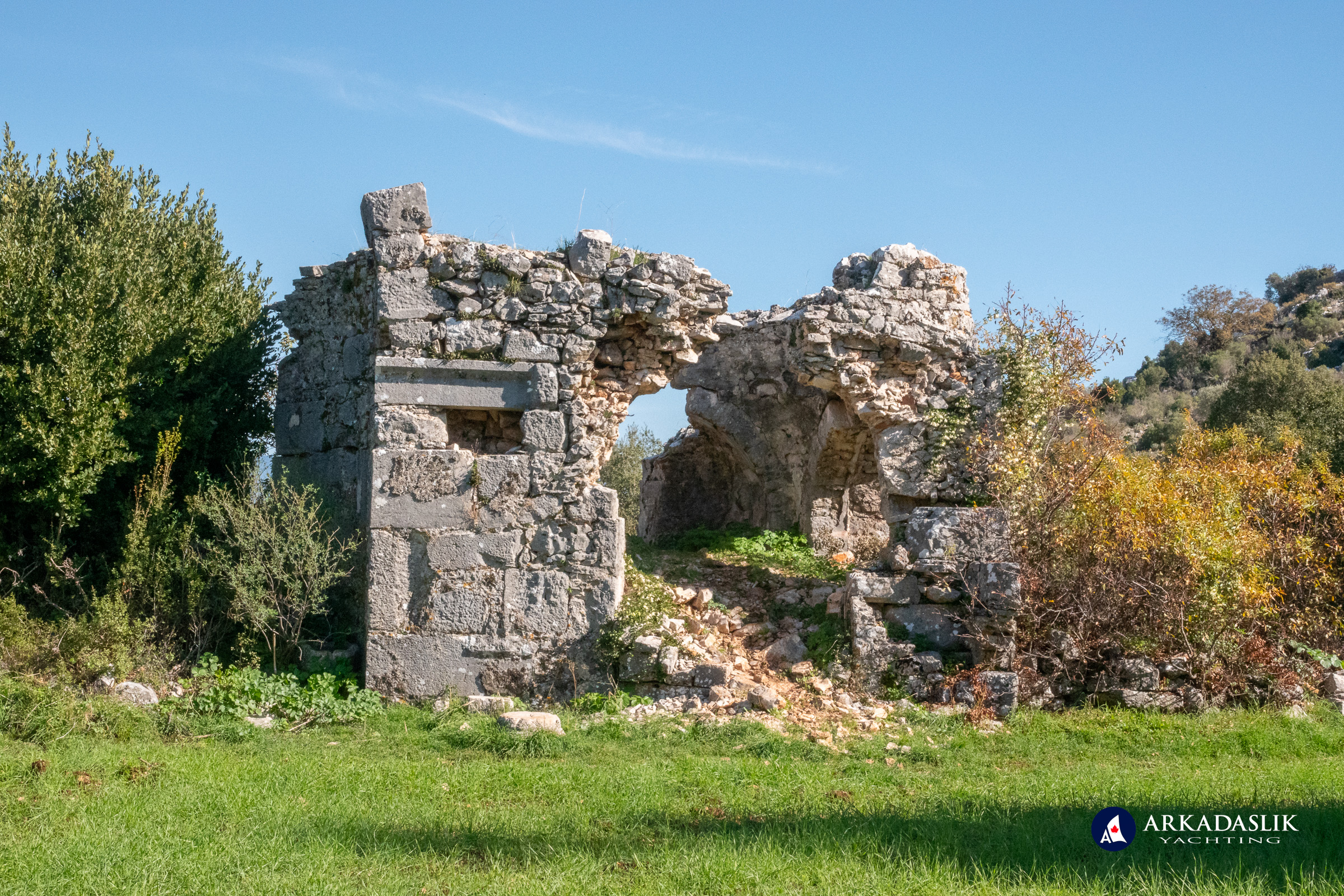 Ruins of an early church at Sidyma