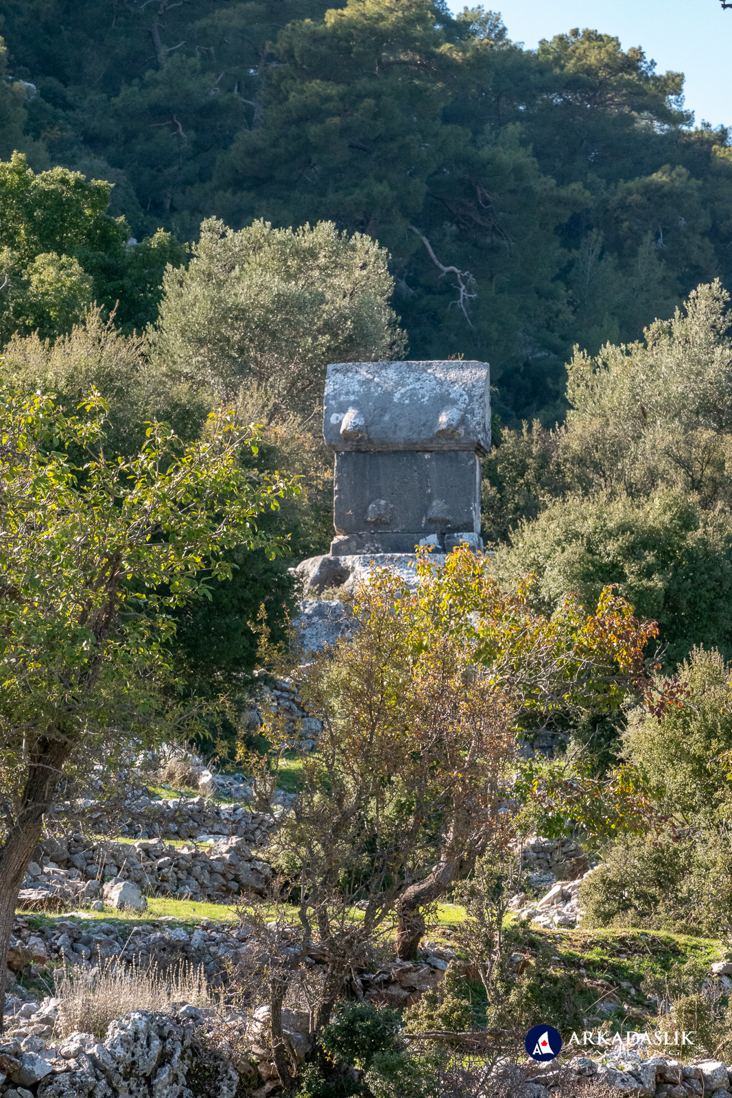 Monumental tomb on the terraced slopes of Sidyma