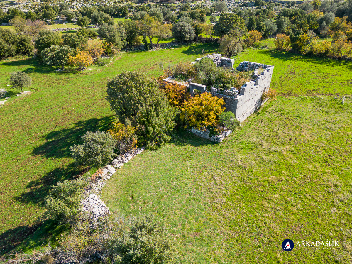 Aerial view of the sebasteion at Sidyma.